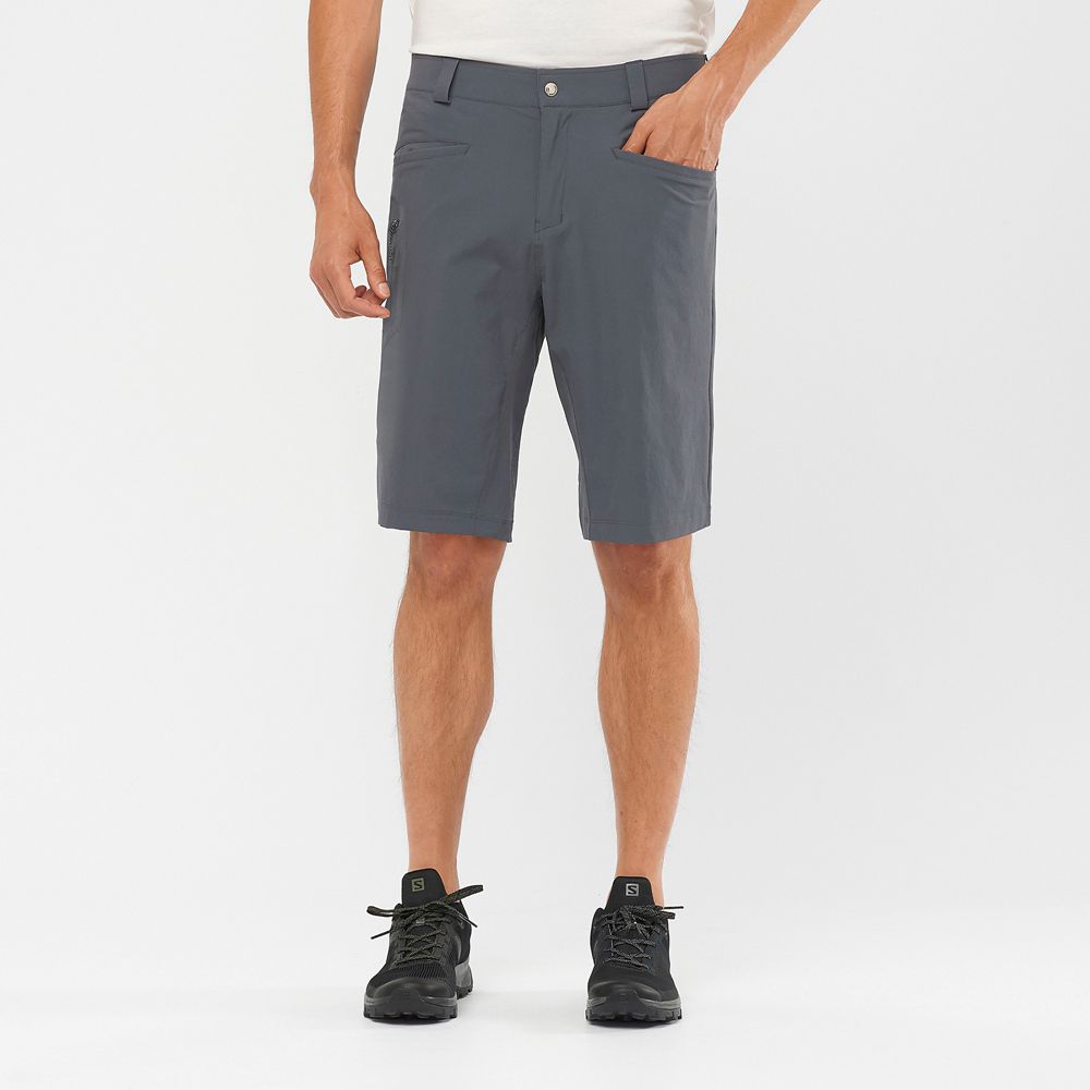 Salomon Singapore Mens Shorts - WAYFARER ALL SEASON STRAIGHT M Dark Gery | 40856-NPUB